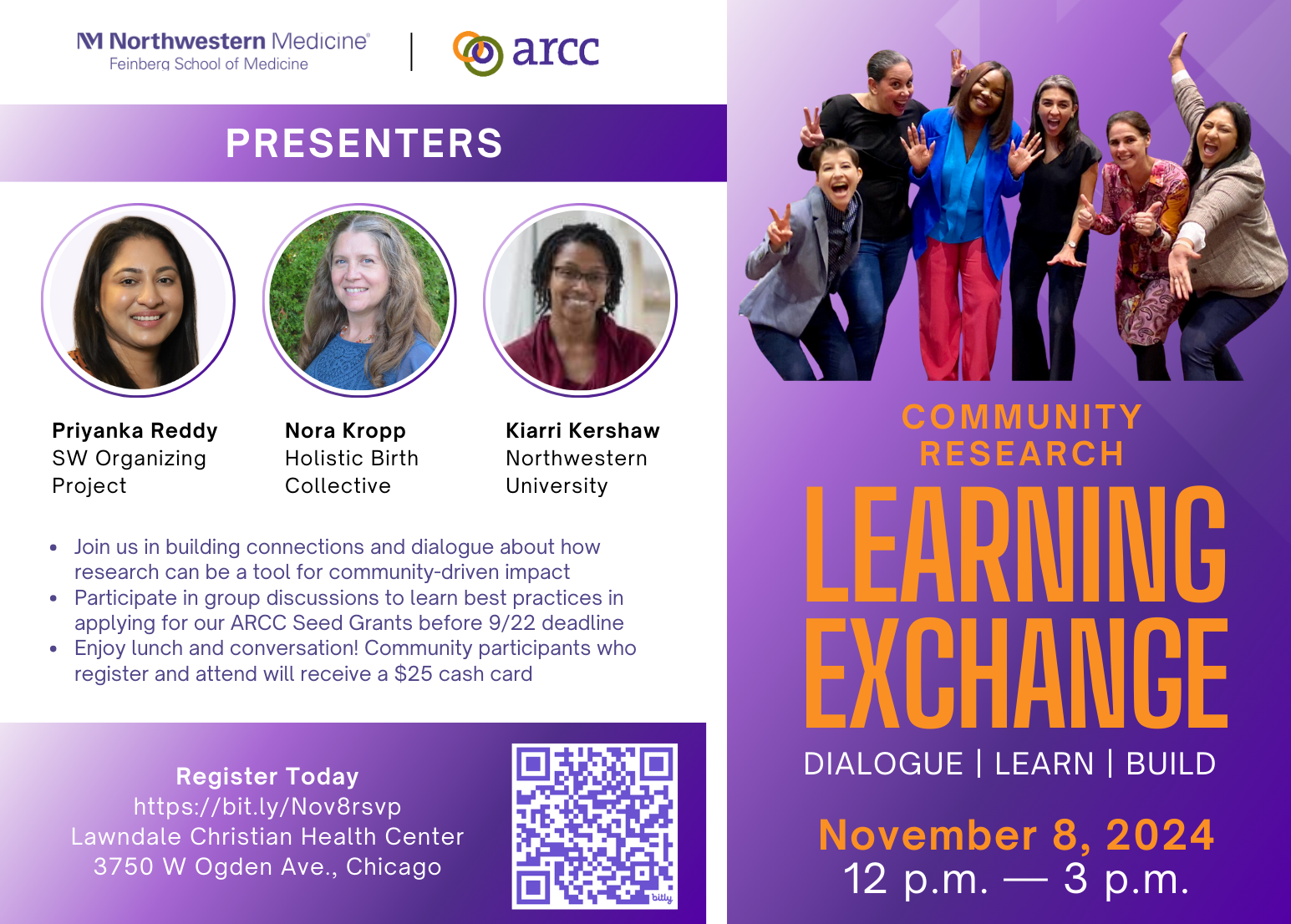 ARCC Cmmniy Research Learning Exchange: Nvember 8, 12-3 PM