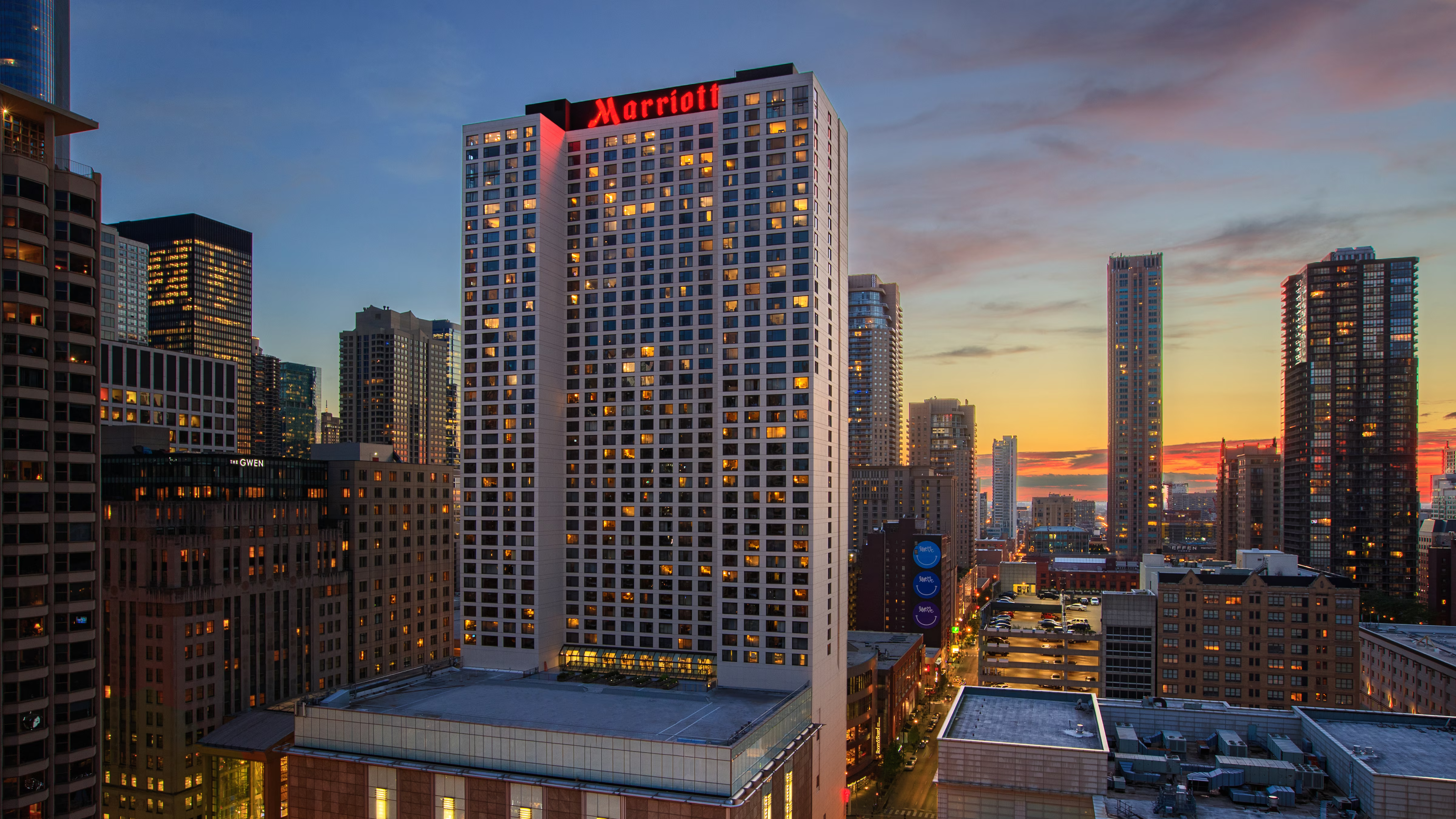 Image of Marriott Magnificent Mile Hotel Exterior