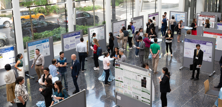 Overhead view of KUH Forward-sponsored poster session