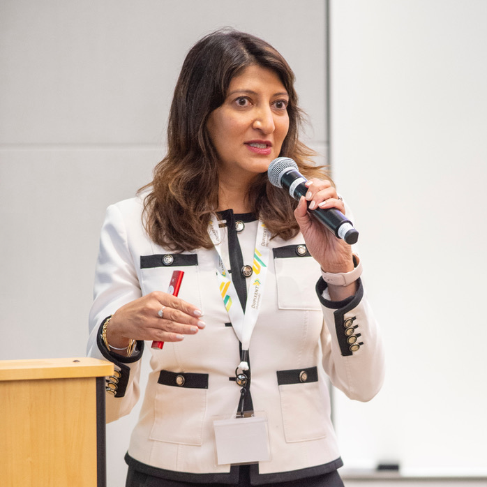 Ruchi Gupta speaking at GFAPS 2024