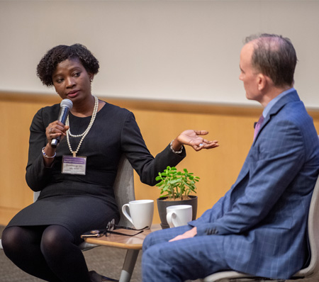 panelists in discussion